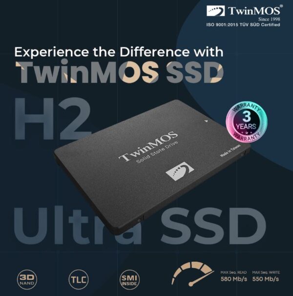 TWINMOS 2 TB 2.5" SATA3 SSD 580/550 - Görsel 2