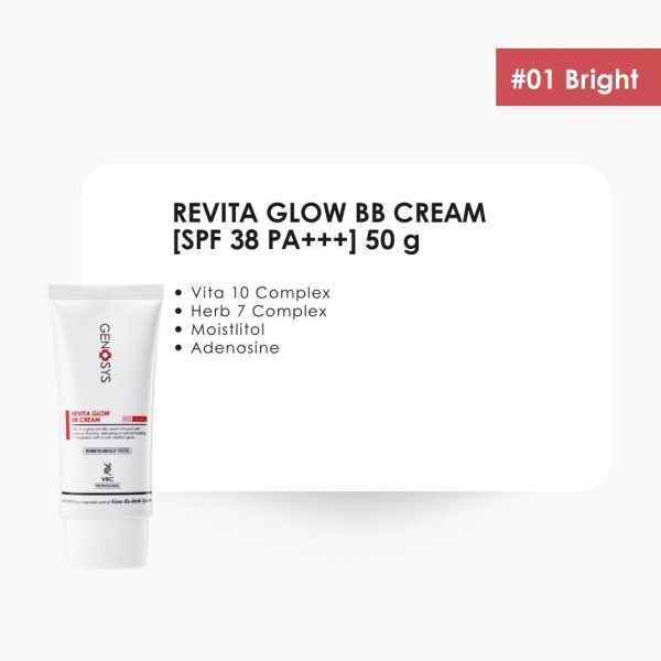 GENOSYS Revita Glow BB Cream, SPF 38 PA+++ 50 g, Bright - Görsel 2