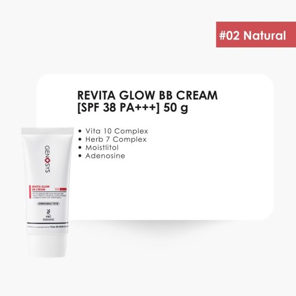 GENOSYS Revita Glow BB Cream, SPF 38 PA+++ 50 g, Natural - Görsel 2